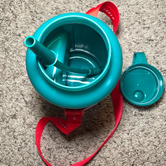 HydroJug Christmas Holiday Sleeve Green‎ Water Jug And Green Straw - Picture 5 of 6